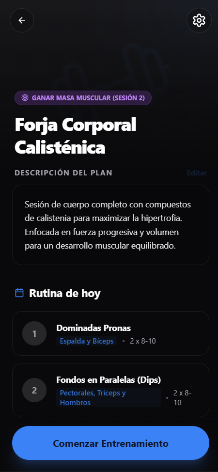 Oxyra Planning Screen